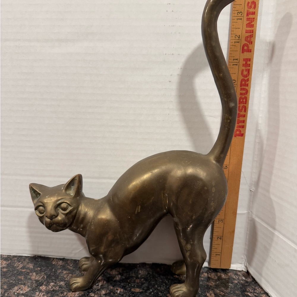 Bronze Cat Figurine